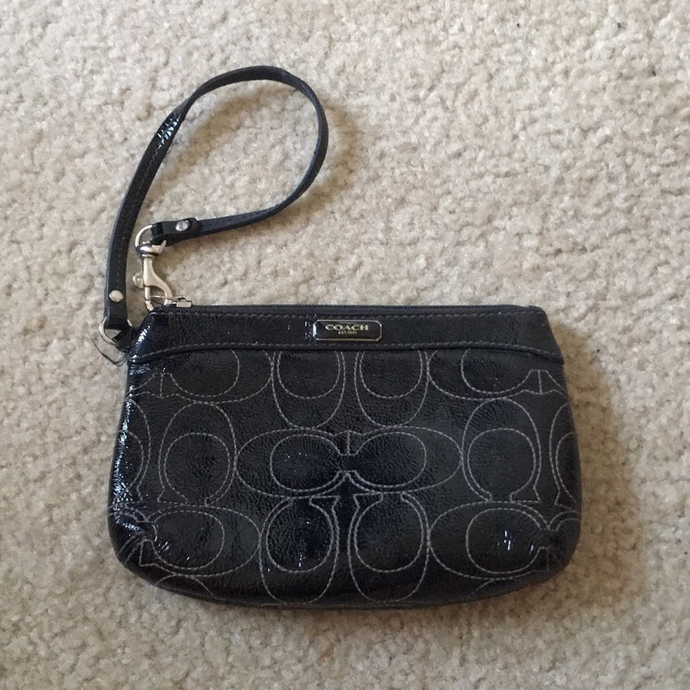 Black Coach Wristlet